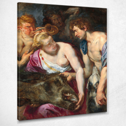 Atalanta E Meleagro Peter Paul Rubens ppr28 quadro stampato su tela