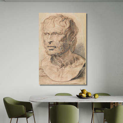 Busto Dello Pseudo-Seneca Peter Paul Rubens ppr32 quadro stampato su tela