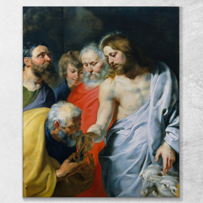 L'Incarico Di Cristo A Pietro Peter Paul Rubens ppr44 quadro stampato su tela