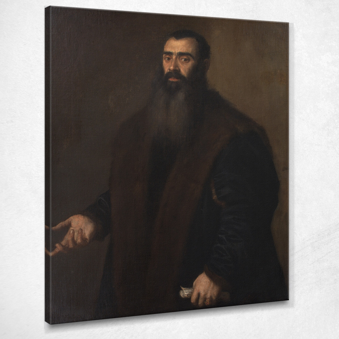 Portrait Of The Nuremburg Merchant And Collector Willibald Imhoff The Elder 1519-1580 Titian Tiziano Vecellio canvas print