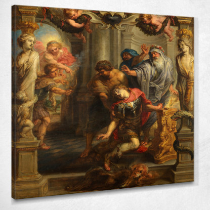 Morte Di Achille Peter Paul Rubens ppr55 quadro stampato su tela