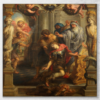 Morte Di Achille Peter Paul Rubens ppr55 quadro stampato su tela