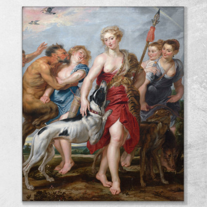 Diana E Le Sue Ninfe In Partenza Per La Caccia Peter Paul Rubens ppr62 quadro stampato su tela