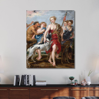 Diana E Le Sue Ninfe In Partenza Per La Caccia Peter Paul Rubens ppr62 quadro stampato su tela