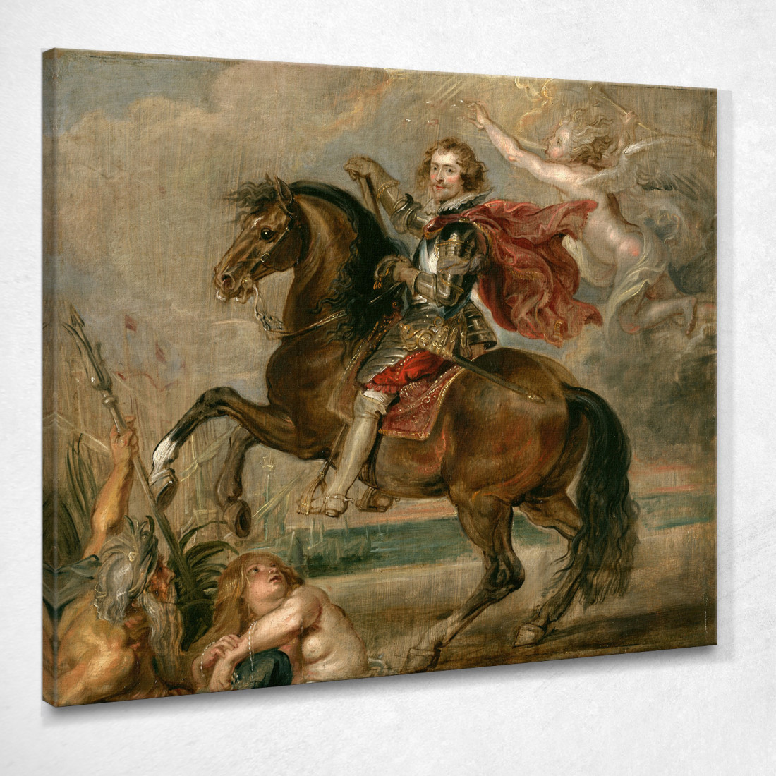 Ritratto Equestre Del Duca Di Buckingham Peter Paul Rubens ppr67 quadro stampato su tela