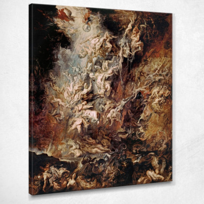 La Caduta Dei Dannati Peter Paul Rubens ppr70 quadro stampato su tela