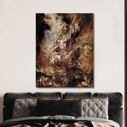 La Caduta Dei Dannati Peter Paul Rubens ppr70 quadro stampato su tela