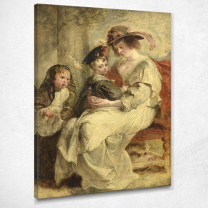 Helene Fourment Con I Suoi Figli Peter Paul Rubens ppr91 quadro stampato su tela