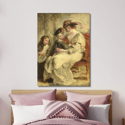 Helene Fourment Con I Suoi Figli Peter Paul Rubens ppr91 quadro stampato su tela