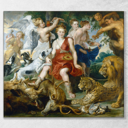 Incoronazione Di Diana Peter Paul Rubens ppr103 quadro stampato su tela