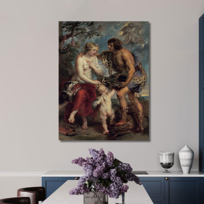 Meleagro E Atalante Peter Paul Rubens ppr114 quadro stampato su tela