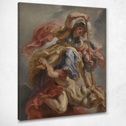 Minerva Supera L'Ignoranza Peter Paul Rubens ppr115 quadro stampato su tela