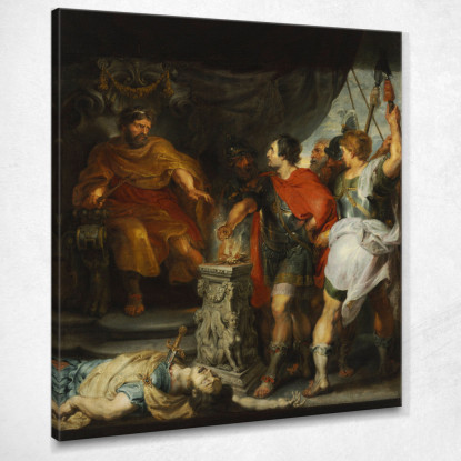 Mucius Scaevola Prima Di Lars Porsenna Peter Paul Rubens ppr116 quadro stampato su tela