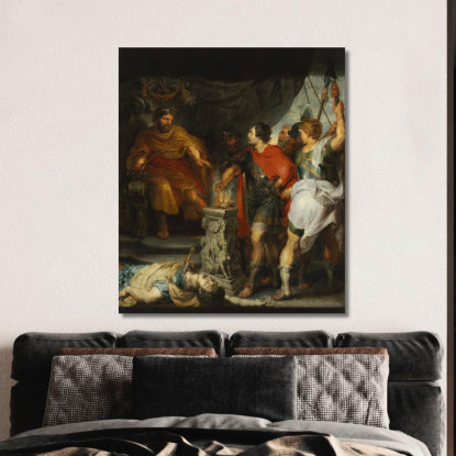 Mucius Scaevola Prima Di Lars Porsenna Peter Paul Rubens ppr116 quadro stampato su tela