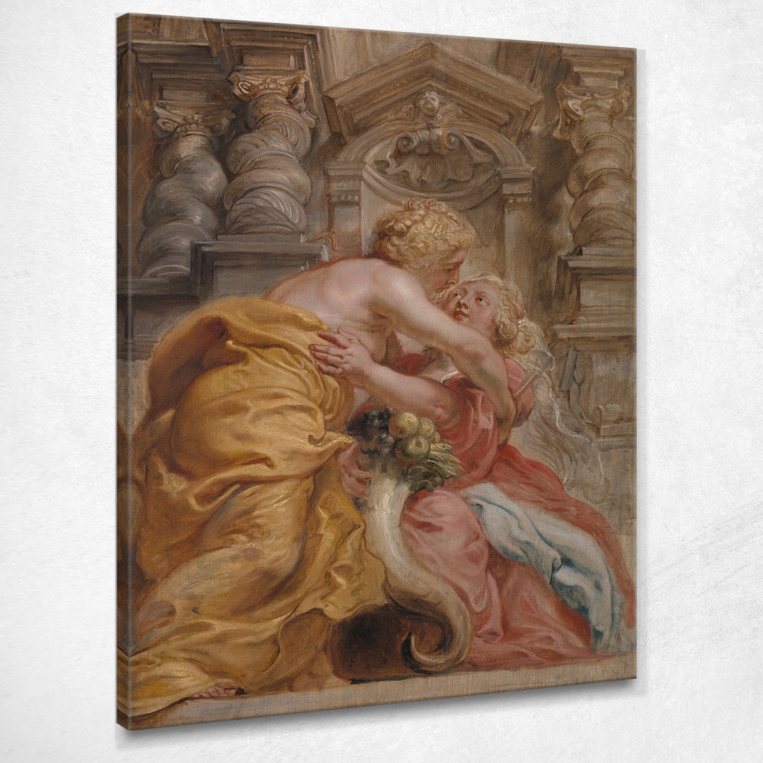 La Pace Abbraccia Abbondantemente Peter Paul Rubens ppr128 quadro stampato su tela