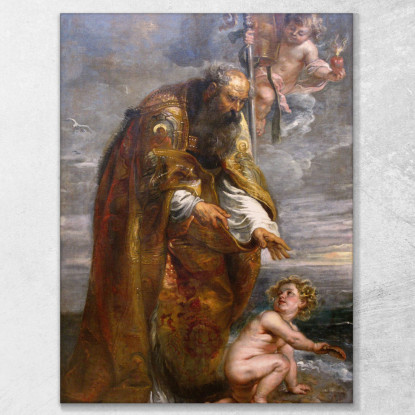 Sant'Agostino Peter Paul Rubens ppr160 quadro stampato su tela