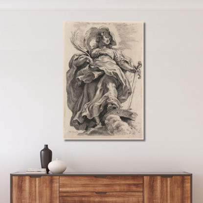 Santa Caterina D'Alessandria Peter Paul Rubens ppr161 quadro stampato su tela