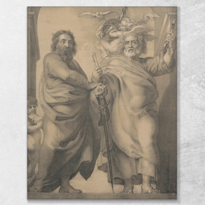 Santi Pietro E Paolo Peter Paul Rubens ppr168 quadro stampato su tela