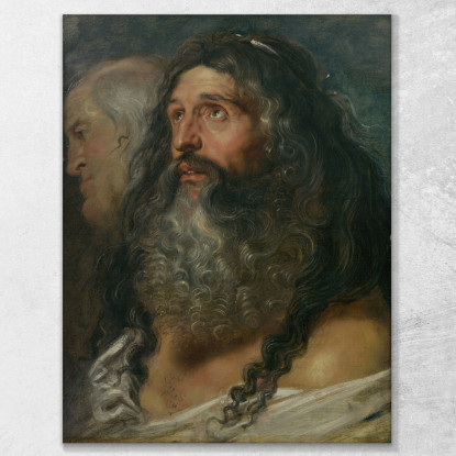 Studio Di Due Teste Peter Paul Rubens ppr197 quadro stampato su tela