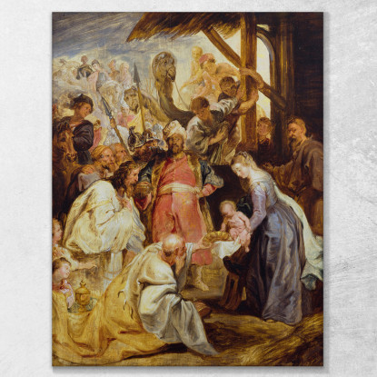 L'Adorazione Dei Magi 2 Peter Paul Rubens ppr205 quadro stampato su tela