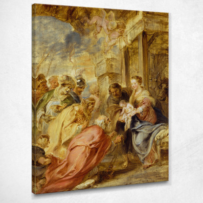 L'Adorazione Dei Magi 3 Peter Paul Rubens ppr206 quadro stampato su tela