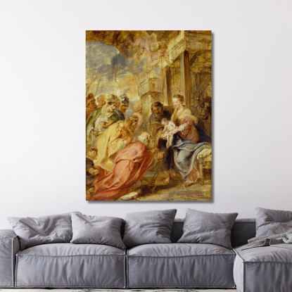 L'Adorazione Dei Magi 3 Peter Paul Rubens ppr206 quadro stampato su tela