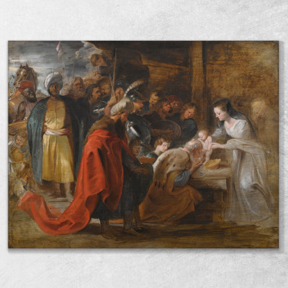 L'Adorazione Dei Magi Peter Paul Rubens ppr207 quadro stampato su tela