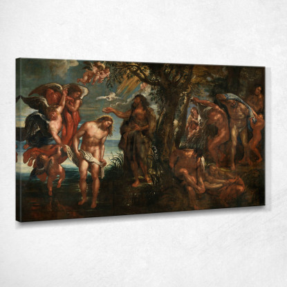 Il Battesimo Di Cristo Peter Paul Rubens ppr216 quadro stampato su tela