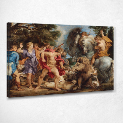 La Caccia Al Cinghiale Calidonio Peter Paul Rubens ppr217 quadro stampato su tela