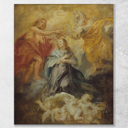 L'Incoronazione Della Vergine Peter Paul Rubens ppr221 quadro stampato su tela