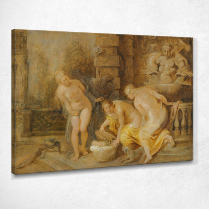 La Scoperta Del Piccolo Erittonio Da Parte Delle Figlie Di Cecrope Peter Paul Rubens ppr226 quadro stampato su tela