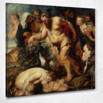 Il Sileno Ubriaco Peter Paul Rubens ppr227 quadro stampato su tela