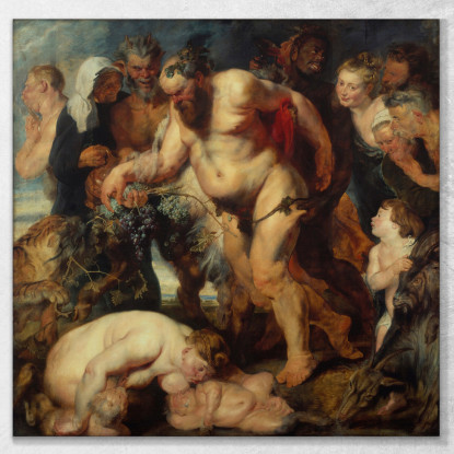 Il Sileno Ubriaco Peter Paul Rubens ppr227 quadro stampato su tela