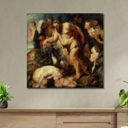 Il Sileno Ubriaco Peter Paul Rubens ppr227 quadro stampato su tela