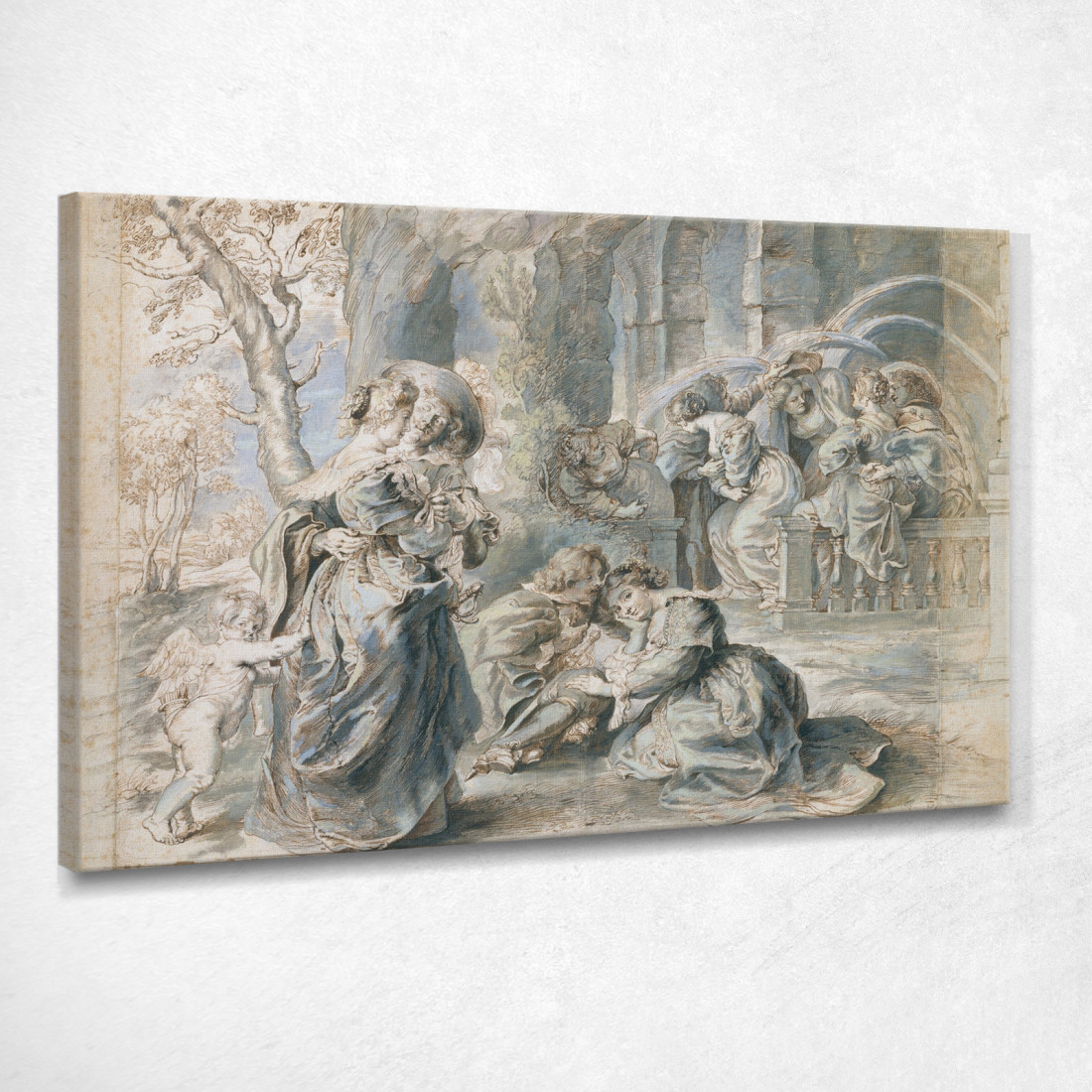 Parte Sinistra Del Giardino Dell'Amore Peter Paul Rubens ppr241 quadro stampato su tela