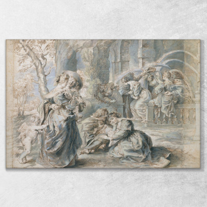 Parte Sinistra Del Giardino Dell'Amore Peter Paul Rubens ppr241 quadro stampato su tela