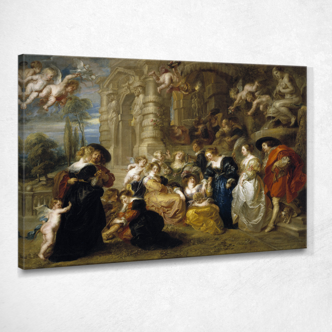 Il Giardino Dell'Amore Peter Paul Rubens ppr243 quadro stampato su tela