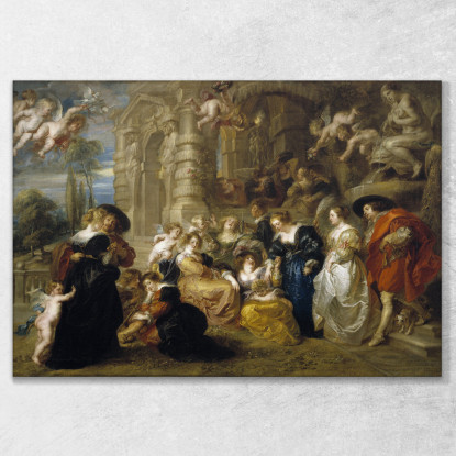 Il Giardino Dell'Amore Peter Paul Rubens ppr243 quadro stampato su tela