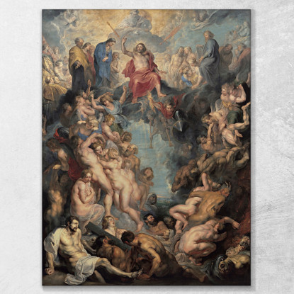 Il Grande Giudizio Universale Peter Paul Rubens ppr245 quadro stampato su tela