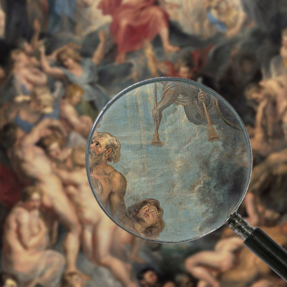 Il Grande Giudizio Universale Peter Paul Rubens ppr245 quadro stampato su tela