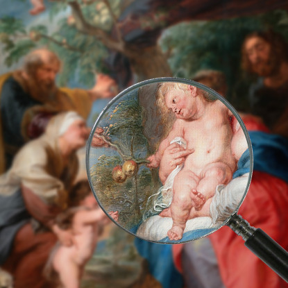 La Sacra Famiglia Sotto Un Melo Peter Paul Rubens ppr246 quadro stampato su tela