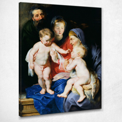 La Sacra Famiglia Con Santa Elisabetta E San Giovanni Battista Peter Paul Rubens ppr247 quadro stampato su tela