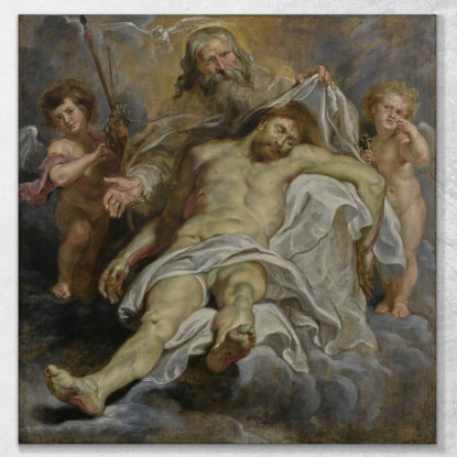 La Santissima Trinità 2 Peter Paul Rubens ppr253 quadro stampato su tela