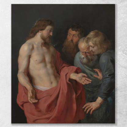 L'Incredulità Di Tommaso Peter Paul Rubens ppr256 quadro stampato su tela