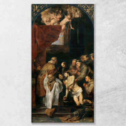 L'Ultima Comunione Di San Francesco D'Assisi Peter Paul Rubens ppr262 quadro stampato su tela