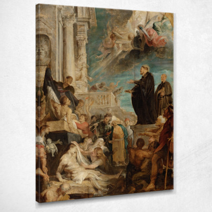 I Miracoli Di San Francesco Saverio Modello Peter Paul Rubens ppr269 quadro stampato su tela