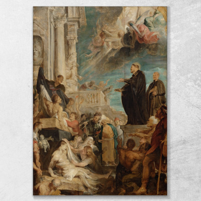 I Miracoli Di San Francesco Saverio Modello Peter Paul Rubens ppr269 quadro stampato su tela