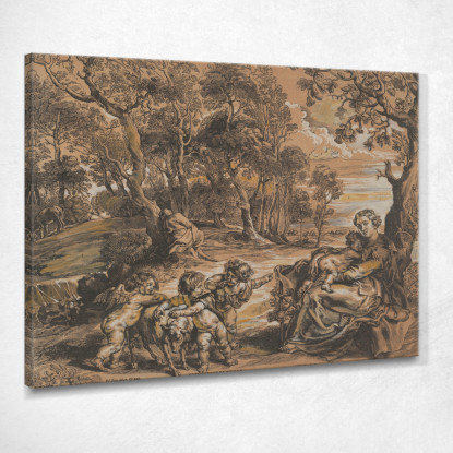 Il Resto Della Fuga In Egitto Peter Paul Rubens ppr278 quadro stampato su tela