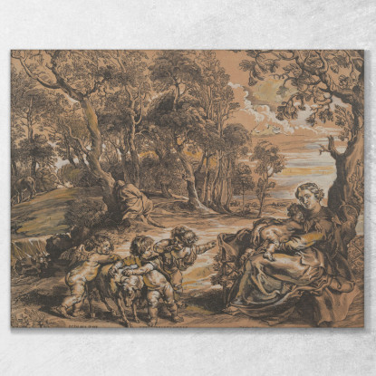 Il Resto Della Fuga In Egitto Peter Paul Rubens ppr278 quadro stampato su tela