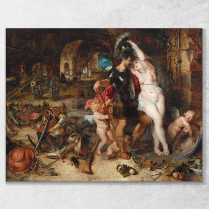 Il Ritorno Dalla Guerra Marte Disarmato Da Venere Peter Paul Rubens ppr279 quadro stampato su tela